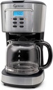 Capresso 12-Cup Coffee Maker with Glass Carafe, Stainless and Black 416.05