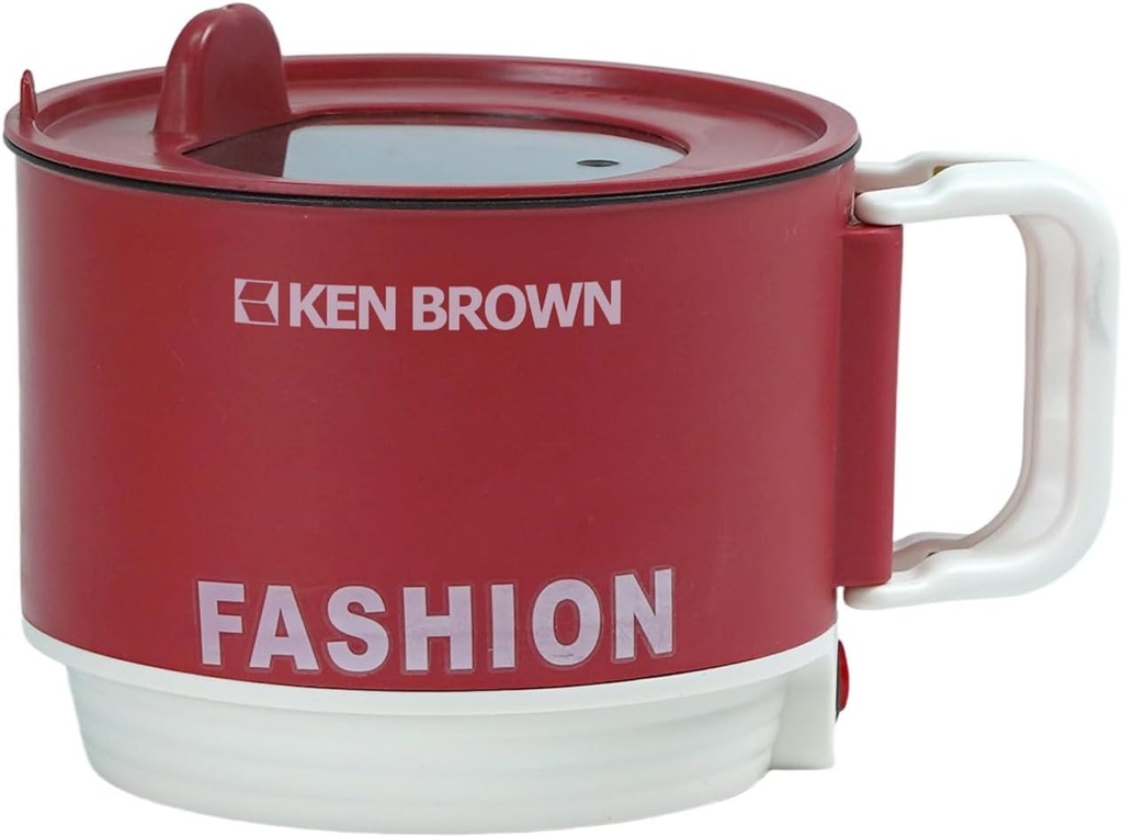 KEN BROWN Electric Hot Pot - 3-in-1 Multi-Cooker with Adjustable Temperature Control, Perfect for Shabu-Shabu, Soup, Noodles & More – Compact, Stylish & Easy Clean (1.5L, Fashion Design)