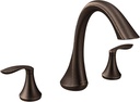 Moen Eva Oil-Rubbed Bronze Transitional Two-Handle Deck Mount Roman Tub Faucet Trim Kit, Valve Required, T943ORB