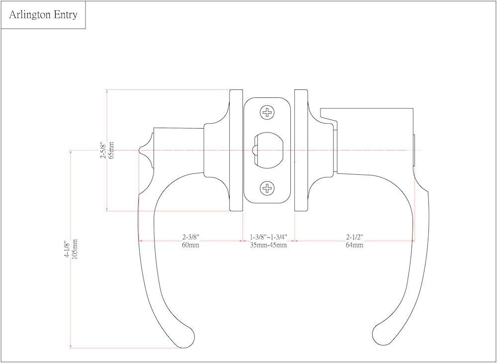 Designers Impressions Arlington Design Satin Nickel Entry Door Lever (We Key Lock Orders Alike for Free)