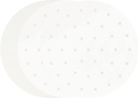 100 PCS Bamboo Steamer Liner, 10" Round Air Fryer Parchment Paper with Holes, White Anti-Stick Steamer Paper
