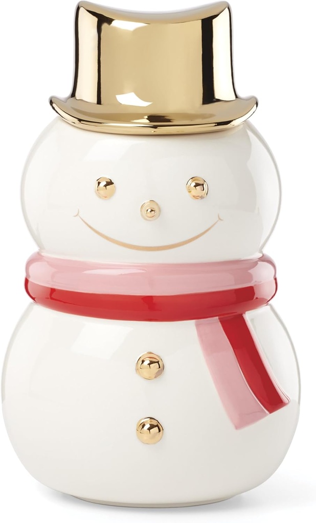 kate spade new york Be Jolly Snowman Cookie Jar, Christmas, Kitchen, Festive Holiday Decor