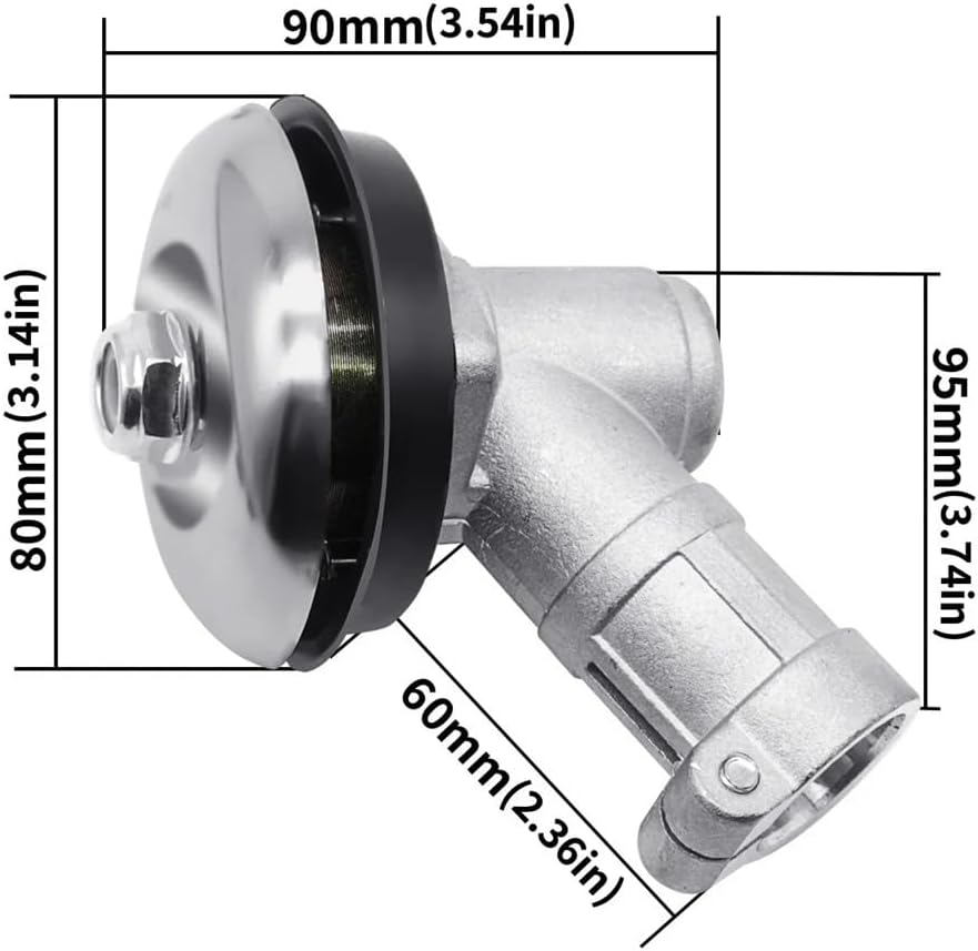 Fit for 26mm 28mm 7 9 Teeth Gearbox Gearhead Brushcutter Grass Replace Gear Head Lawn Mower Parts Gardening Tool(26mm 9t)