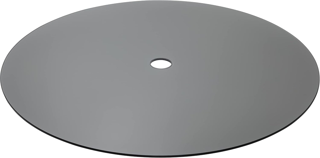Pro Safe Glass 36" Round Gray Tint Tempered Patio Glass Table Top 2" Center Hole