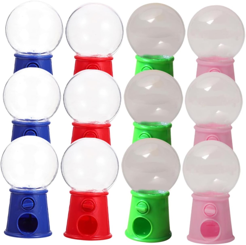 Alipis Candy Machine Ornament 12pcs Mini Vending Machines Small Candy Dispenser for Party Cake Decorations Random Color