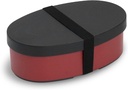 Chic Two-Tone Yamanaka Lacquer Magewappa-Style Bento Box, 16.9 fl oz - Wine Red & Black, Dishwasher Safe (Excluding Lid), Leak-Proof with Inner Lid, Made in Japan - Ideal for Work & Picnics