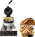 UFO Burger Waffle Maker ice Cream Sandwich Maker Ice Cream Waffle Maker 50℃~300℃ Hamburger Press with Digital Timer 5min for Restaurants/Coffee Shops/Food Trucks singleheadrotating