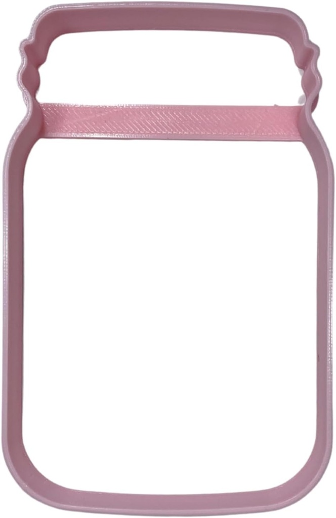 YNGLLC MASON JAR OUTLINE GARDEN VASE COOKIE CUTTER MADE IN USA PR5184, Pink