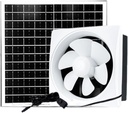 Solar Powered Fan Kit, Easy to Use Effective Solar Exhaust Fan, Wall Mount Ventilation for Outside Chicken Coop, 10inch Fan 20W Solar