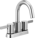 Peerless Precept Centerset Bathroom Faucet, Chrome 3-Hole Bathroom Faucet, Bathroom Sink Faucet, Push-Pop Drain Assembly, Chrome P2530LF
