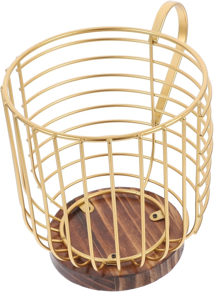 Healifty Organizer Basket Practical Storage Rack for Home Kitchen Countertop Coffee Bar with Multi-use for Snacks and Fruits Easy to Clean Coffee Pod Holder for Office and Cafe