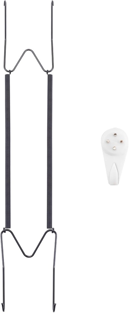 Bilillo Plate Hangers for The Wall, Suitable for 16''-20'' Decorative Plate,Invisible Heavy Duty Wire Plate Holder with Wall Hooks, Plate Hangers for Displaying Plates, Platter, Dish (Black)