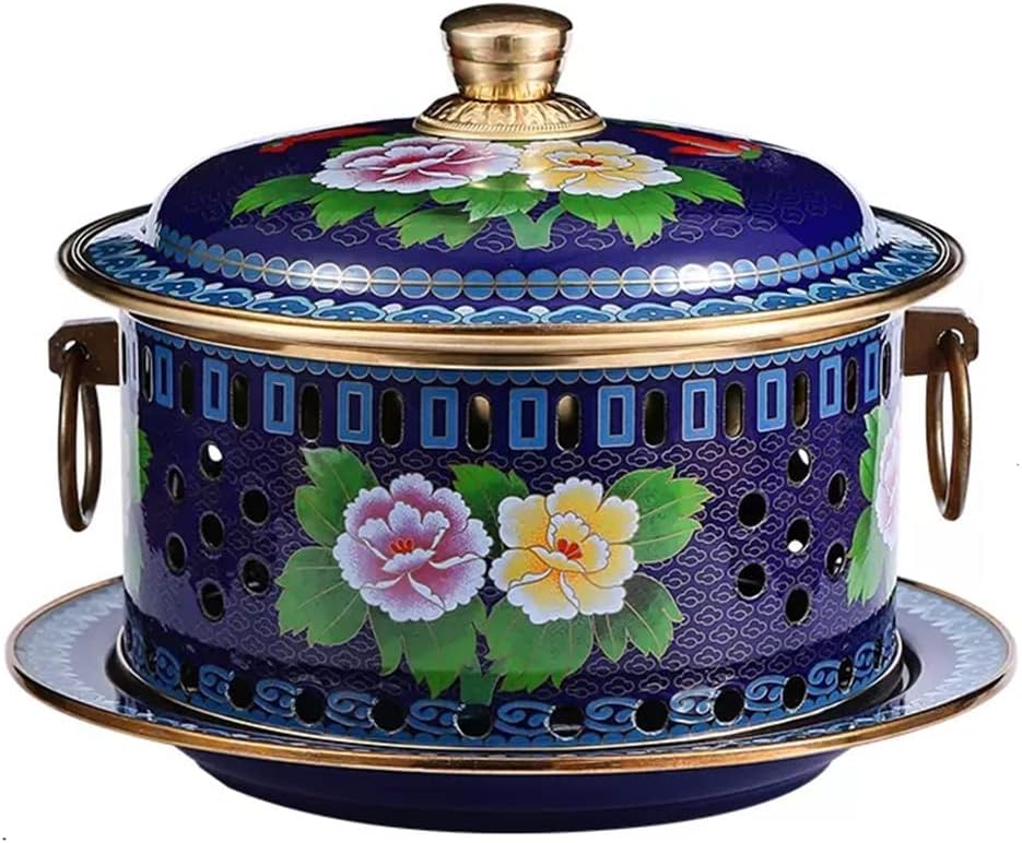 Copper Hot Pot Old Beijing Shabu Shabu Alcohol Stove Commercial Thickened Meal Portion Pot(34 * 26cm)