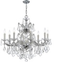 Crystorama Maria Theresa 9 Light Spectra Crystal Polished Chrome Chandelier