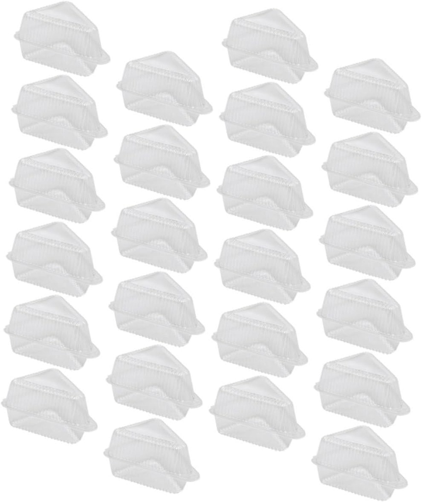 Alipis 50pcs Cake Carrier and Cheese Container for Desserts Mousse and Sandwiches Sturdy and Lightweight Food Storage