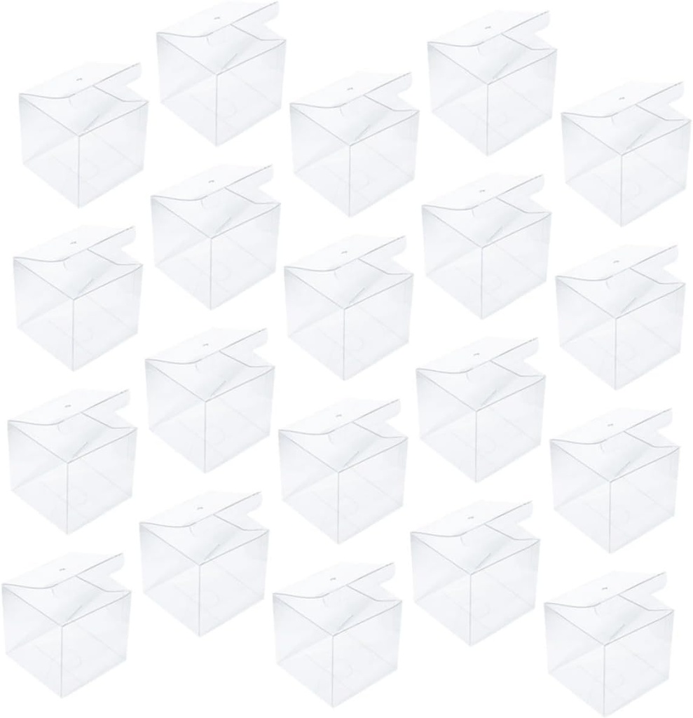 20pcs Cake Carrier Box for Muffins and Desserts Sturdy Pet Material Easy Visibility for Bakery Treats for Parties and