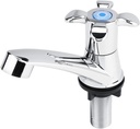 Single Cold Faucet Water Tap, ABS Plastic Single Type Lavatory Basin Bath Sink Vanity Faucet G1/2 Water Basin Faucet for Bathroom Basin Rest Room Kitchen Sink Accessories (Plum G1/2)