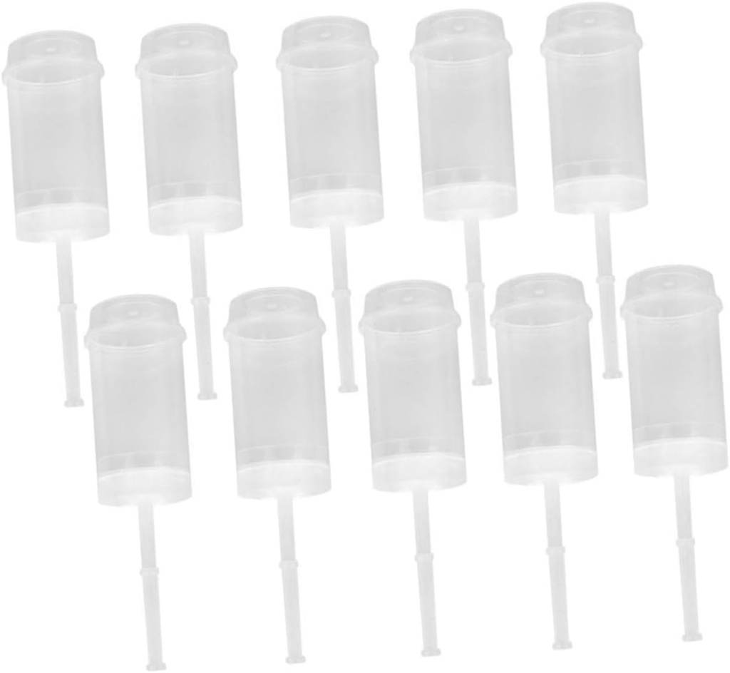 Cupcake Cake Push Containers 10 Pack Plastic Wedding Party Supplies Lightweight Easy to Use and Clean