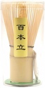 Matcha Whisk - Bamboo Whisk for Matcha Powder, Handcrafted Organic Traditional Japanese Chasen, 100-Prong Matcha Stirrer Wisk Mixer Brush for Authentic Tea Preparation