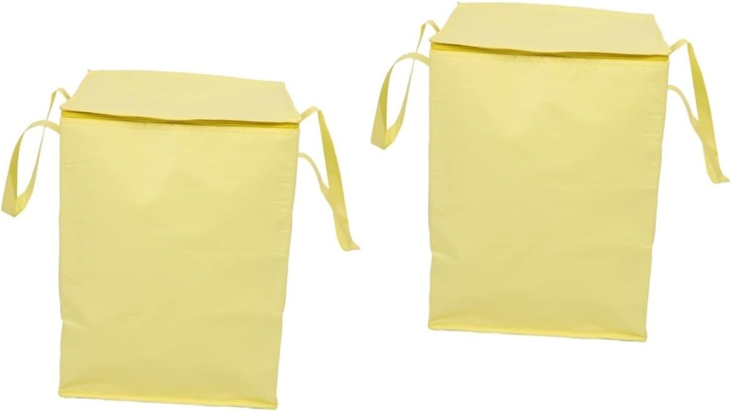 PRETYZOOM 2pcs Insulated Cake Bag Grocery Shopping Bag Thermal Reinforced Handles Portable Insulated Food Carrier for Cold Warm Items