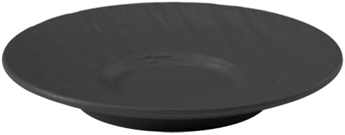 Villeroy & Boch Manufacture Rock Espresso Cup Saucer, 4.75 in, Premium Porcelain, Black