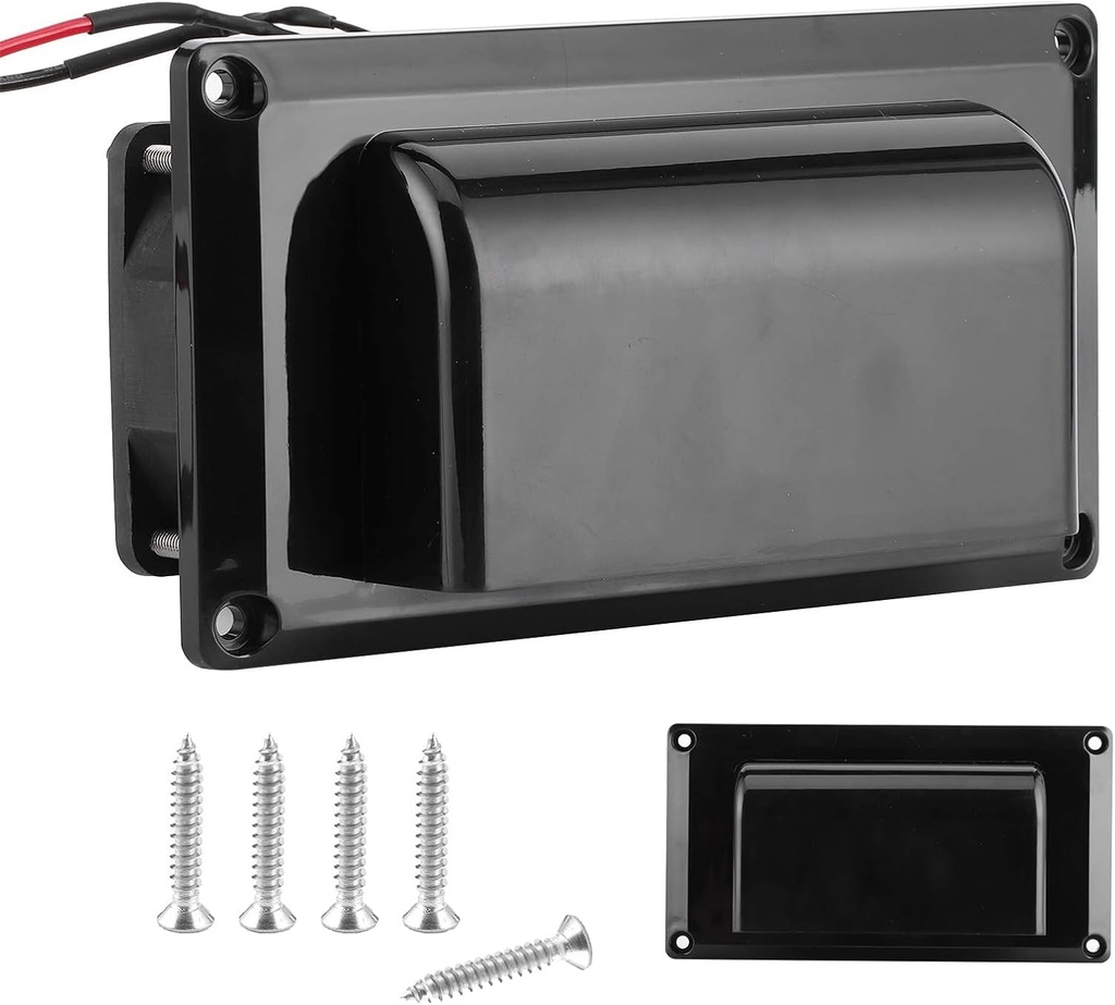 Riloer Exhaust Fan, 25W Ventilation Extractor with Anti-Backflow Check Valve Chain Switch, Window Wall Mount Vent Fans for Camper (Black)