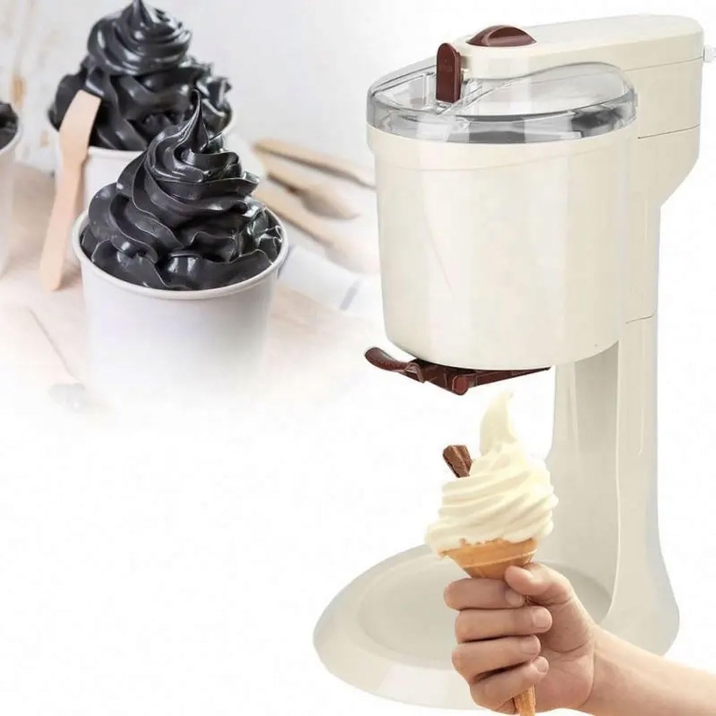 Automatic Ice Cream Machine, Home DIY Soft Serve Ice Cream Maker,Detachable Portable Cone Maker, for Cones, Sundaes