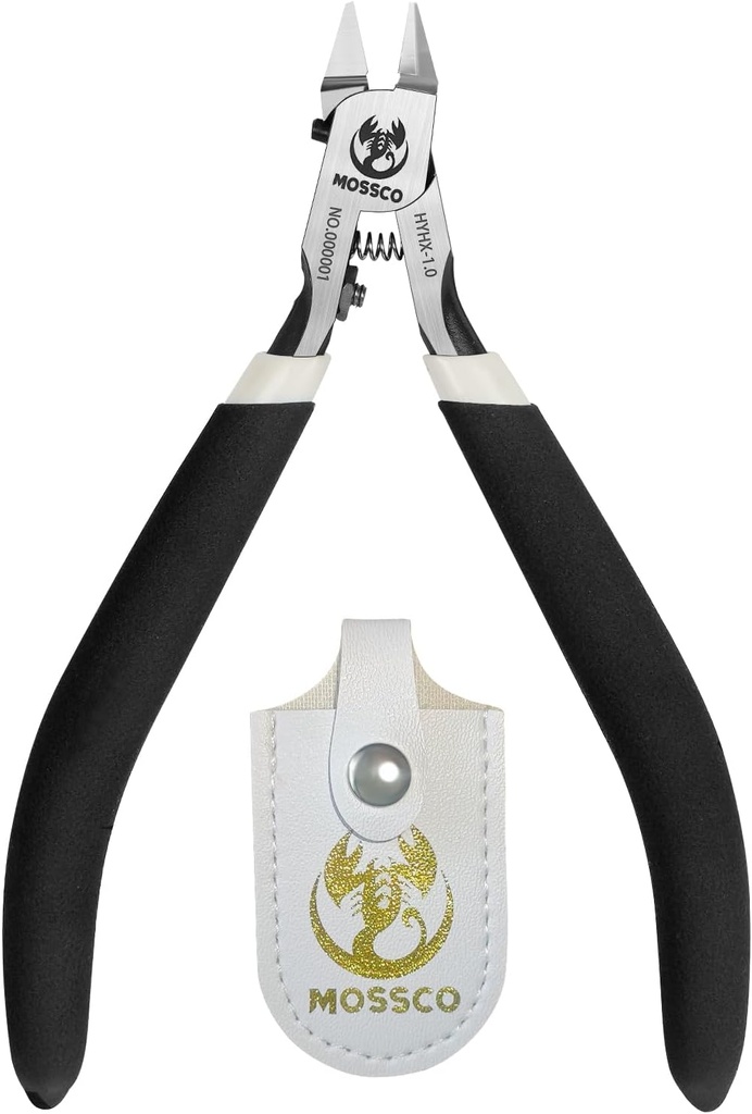 Model Nippers, Ultra-thin Single-edge Nippers for Advancers Repair Plastic Model and Fix, Plastic Model Tools Nippers with Non-slip Grip, 4.7 Inch Sprue Cutter for Plastic Model Building