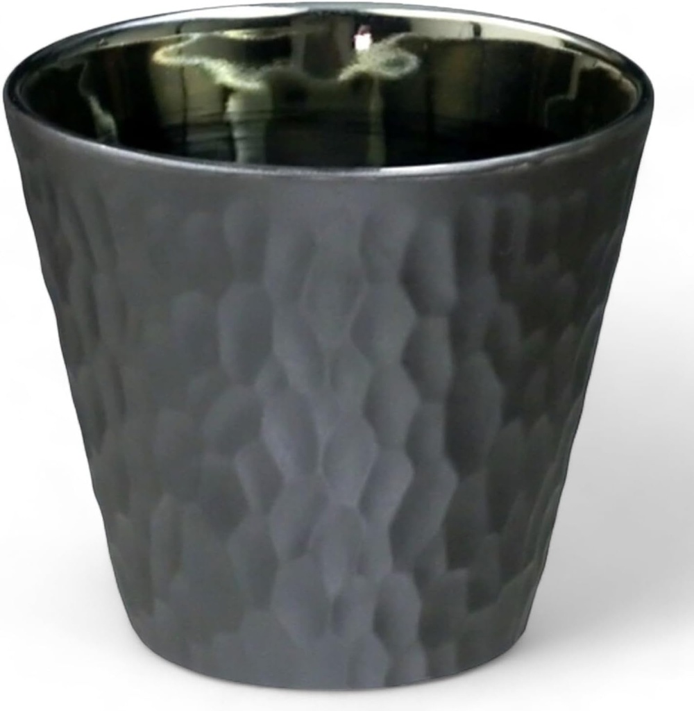 J-kitchens Select Whiskey Glass Rock Cup, Light Changing Black Mat, 10.1 fl oz (300 ml), Dishwasher Safe, Microwave Safe, Made in Japan