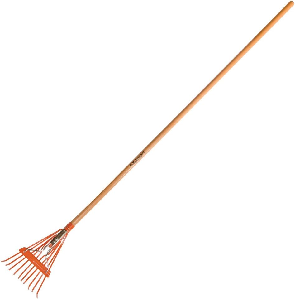 A.M. Leonard Narrow Shrub Rake, 8 Inches Wide, 54 Inch Handle