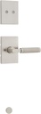 Kwikset 973PVLRCT Prava Lever Dummy Interior Pack with Rectangle Rose for Handlesets - Satin Nickel