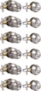 6 Pack-Keyed Alike Handlset with Double Cylinder Deadbolts Combo Pack, Nickel Door Knob Set Lockset Exterior, Keyed Door Knobs for Front and Entrance Door,Contractor Pack
