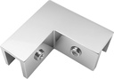 90 Degree Brass Corner Clamp for Shower Doors, Solid Glass Clips, Heavy-Duty, Durable, Easy Installation for Fits 8-10mm Thick Glass Door, Chrome