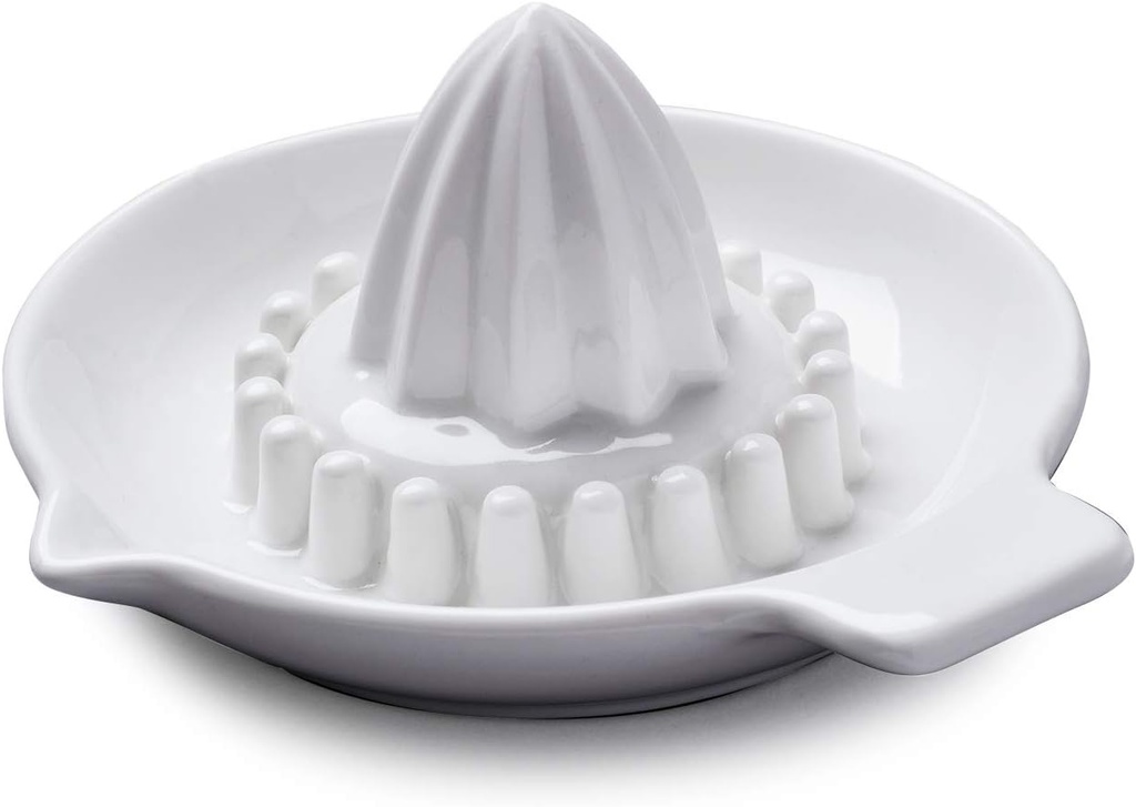 WM Bartleet & Sons 1750 T360 Traditional Porcelain Classic Citrus Juicer/Reamer 16x14cm-White, White