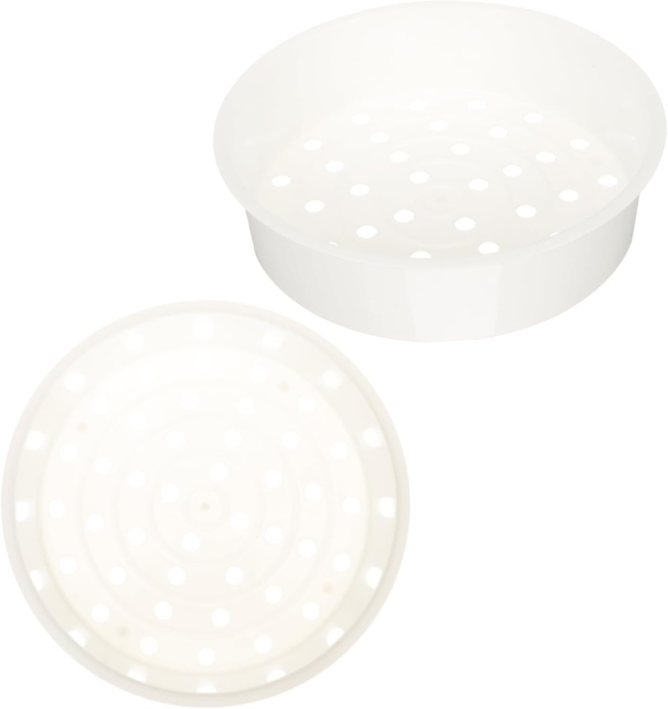 Unomor 6pcs Plastic Steamer Basket for Pot Vegetable Food Steamer Dim Sum Easy to Clean