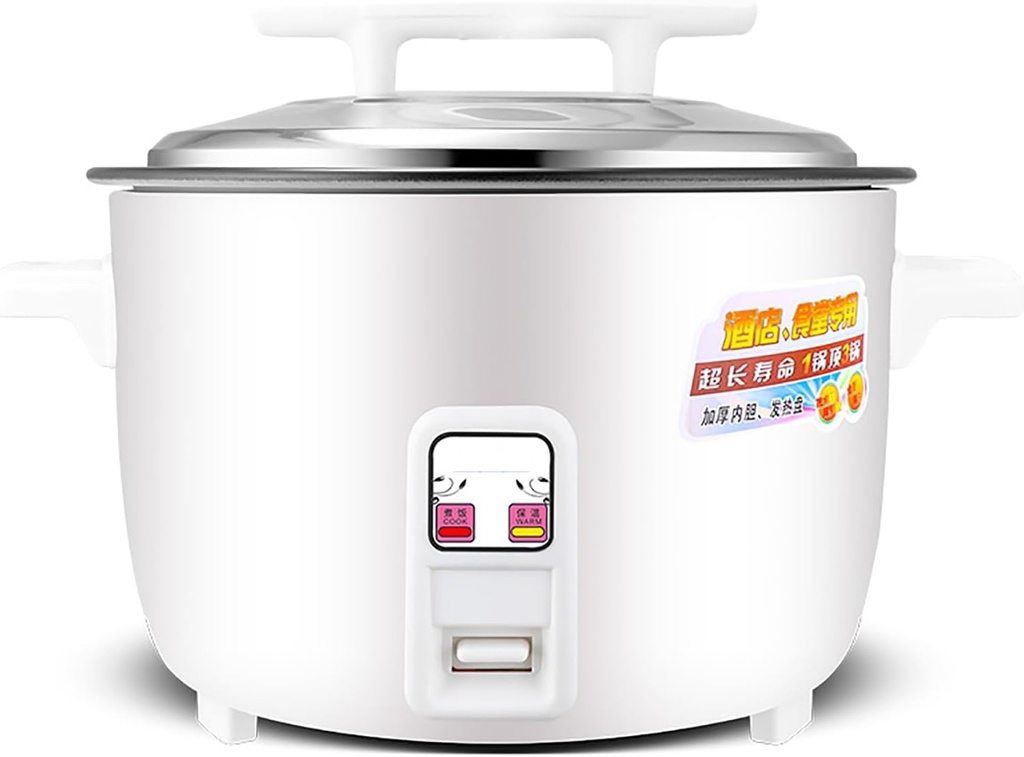 Large Rice Cooker, Commercial Large-Capacity Rice Cooker, Non Stick Inner Liner, for Restaurant/Hotel/School, (8-45L) for 4-70 People(23L)