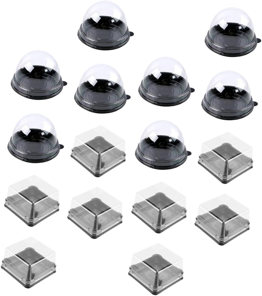 PRETYZOOM 100pcs Portable Packing Boxes Crafted Pastry Boxes Multipurpose Storage Cases Bread Puff