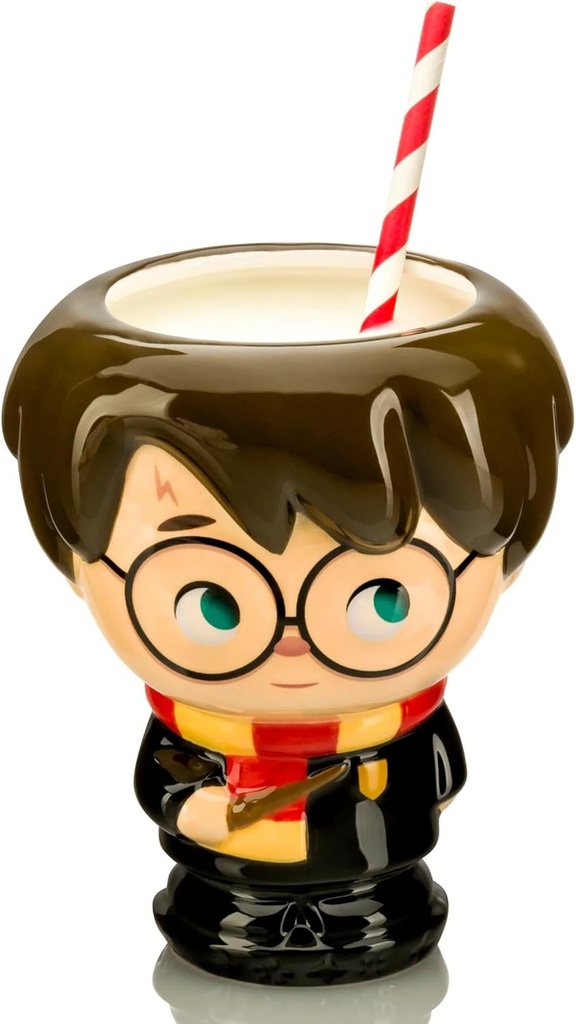 Harry Potter Coffee Mug, 16 Oz - Kawaii Figure Goblet Cup Design by Jerrod Maruyama - Ceramic - Great Gift for Kids & Adults