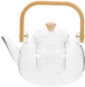 Garneck Tea Pot Infusers Glass Teapot Strainer Electric Tea Kettle for House Restaurant Use