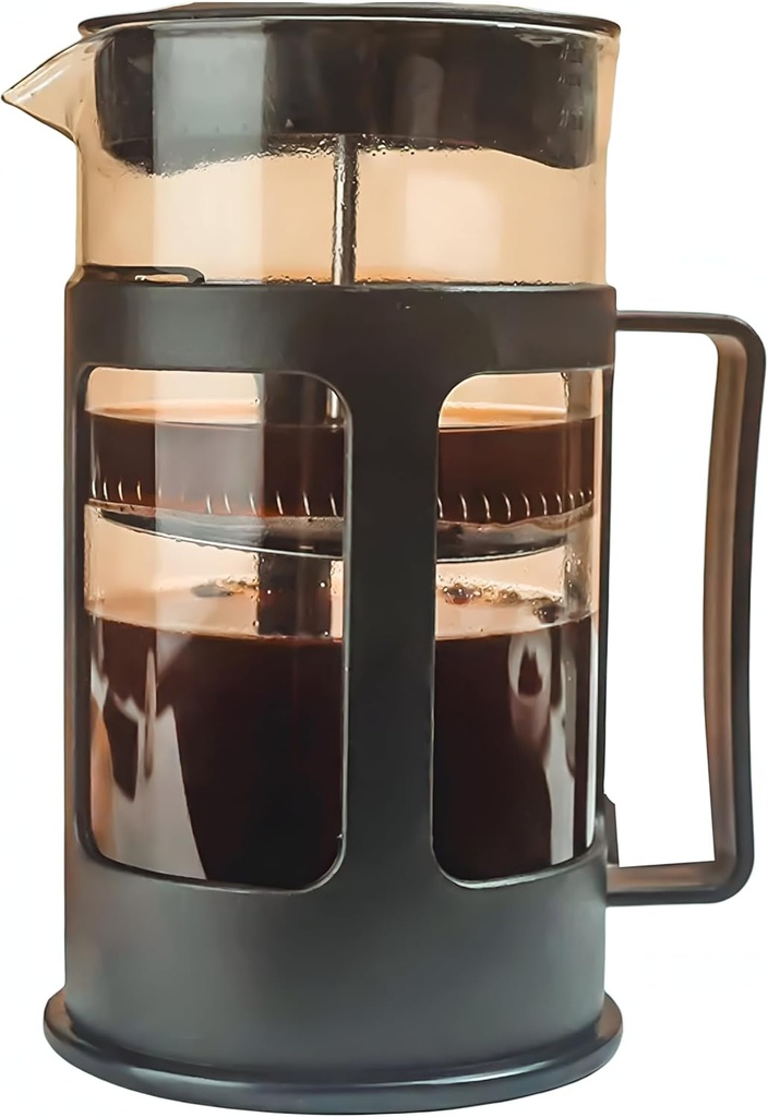 Generic French Press glass Pot Coffeemaker,12-14 Cups Capacity,Espresso maker,Italian coffee maker,Cuban coffee maker,Stovetop espresso maker,Coffee percolator,Camping coffee pot, Large, Black