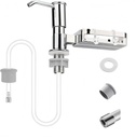 Dish Soap Dispenser for Kitchen Sink Pump with 40" Tube Kit,Hand Soap Dispenser for Bathroom Pump with Basket & Hooks