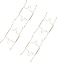 4pcs U-Type Plate Hanger Invisible Stainless Steel Wall Hooks for Decorative Plates Display Holders for Home Decor