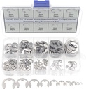 250PCS Stainless steel E-Clip External Retaining Ring Assortment Set