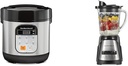 Hamilton Beach Digital Programmable Rice Cooker & Food Steamer, with Slow Hard-Boiled Egg Functions & Power Elite Wave Action Blender For Shakes and Smoothies, Puree, Crush Ice, 40 Oz
