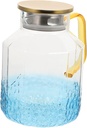 PRETYZOOM Juice Pitcher Lid Water Pitcher for Home Use Easy to Clean Low-temperature Resistant Glass Kettle for Iced Tea Juice and Homemade Beverages
