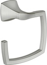 Moen Voss Collection Brushed Nickel Bathroom Hand Towel Ring, Wall Mounted Open Towel Ring, YB5186BN