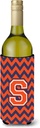 Caroline's Treasures CJ1042-SLITERK Letter S Chevron Orange and Blue Wine Bottle Hugger Bottle Cooler Sleeve Hugger Machine Washable Collapsible Insulator Beverage Insulated Holder