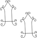 VALICLUD 2Pcs Plate Holder Wall Display Stand Artwork Display Rack for Plates Photos Art Stylish Finish for Home Decoration