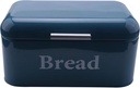 Bread Box Vintage Bread Box Cupboard Snack Box Desktop Finishing Storage Box Storage Bin Keeper Kitchen Shelf Kitchen Bread Box (Color : Blue Size : One Size) (Blue One Size)