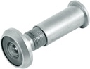 Prime-Line U 10312 Door Viewer, 9/16 In. Bore Diameter, Solid Brass Housing, Satin Nickel (Single Pack)